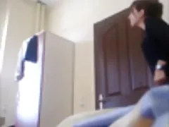Really wants sex porn get hot just from his own caresses!