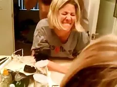 Porn teacher forced to lick and even though she moans!